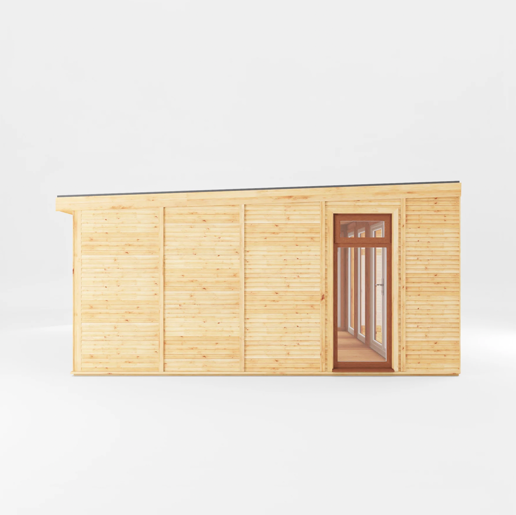 The 4m x 4m Creswell Insulated Garden Room with Oak UPVC (Windows & Doors) - Ornate Outbuildings