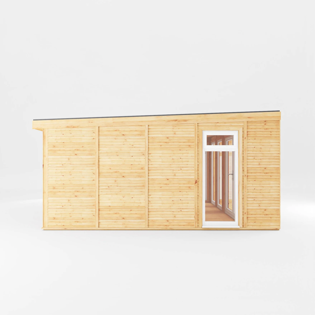 The 4m x 4m Creswell Insulated Garden Room with White UPVC ( Windows & Doors ) - Ornate Outbuildings