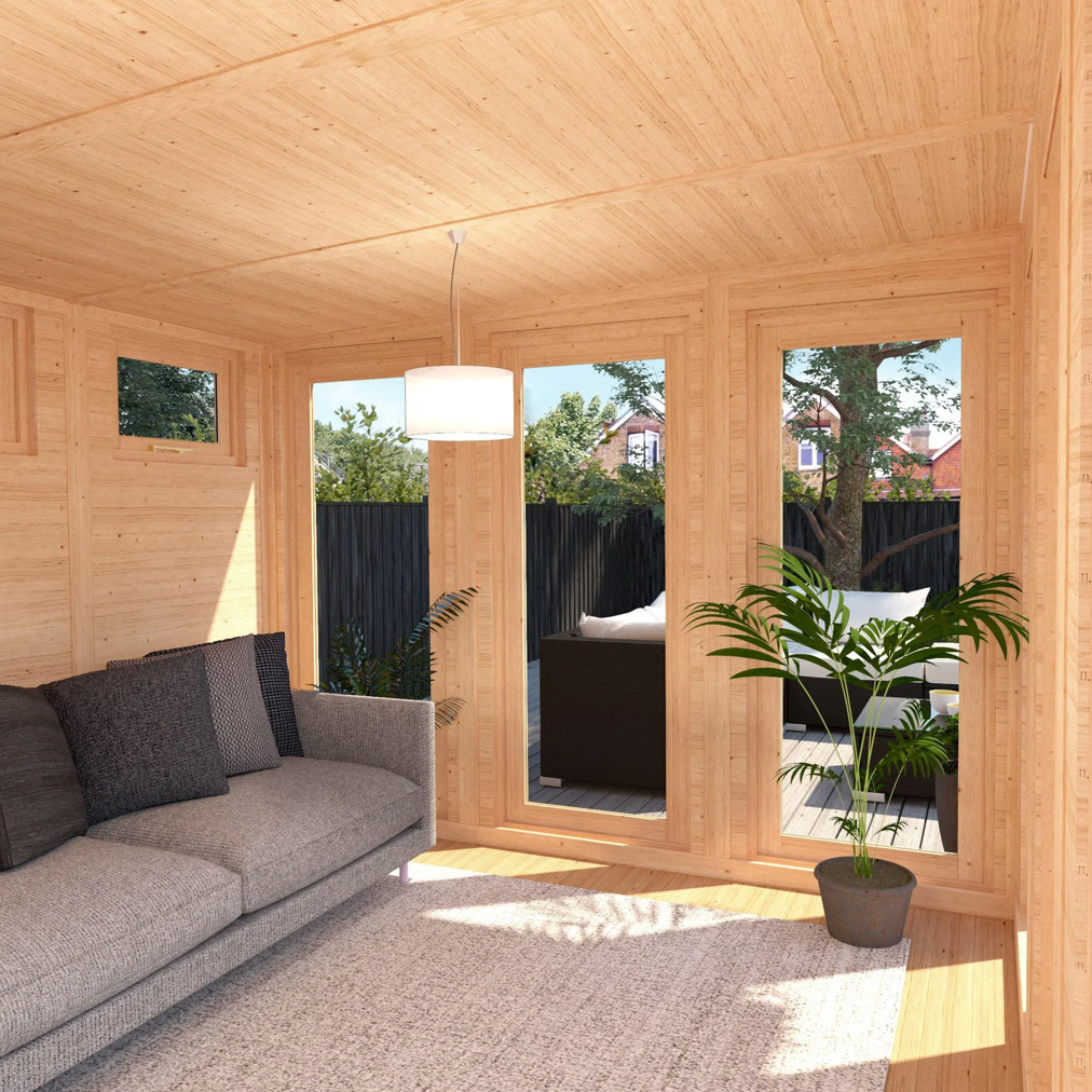 The Creswell Insulated Garden Room 4m x 4m - Ornate Outbuildings