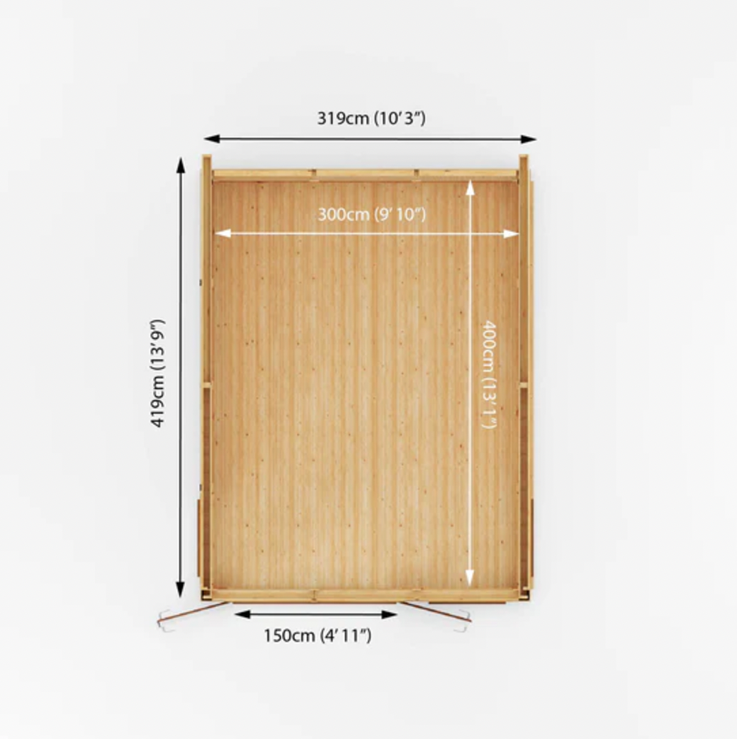 The Edwinstowe Insulated Garden Room 3m x 4m with Oak UPVC ( Windows & Doors ) - Ornate Outbuildings