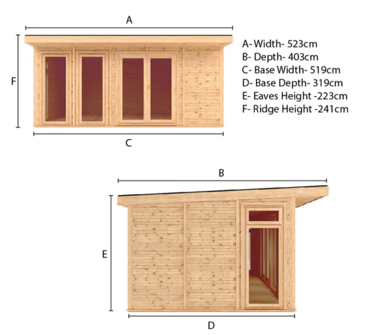 The Edwinstowe Insulated Garden Room 5m x 3m - Ornate Outbuildings
