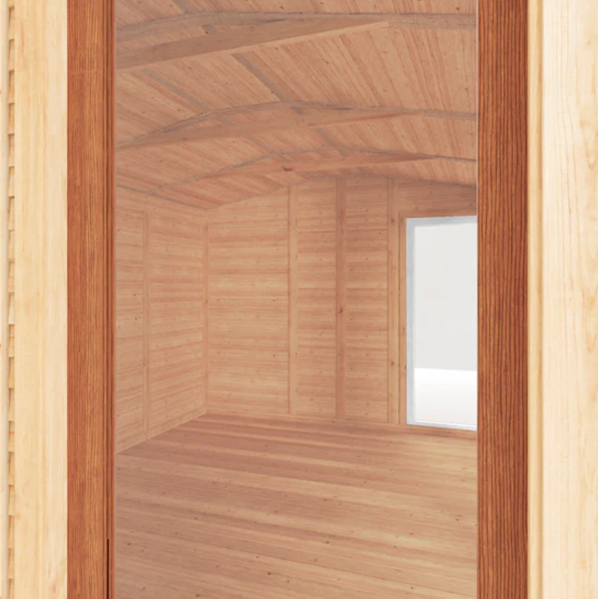 The 4m x 3m Thoresby Insulated Garden Room with Oak UPVC ( Windows & Doors ) - Ornate Outbuildings