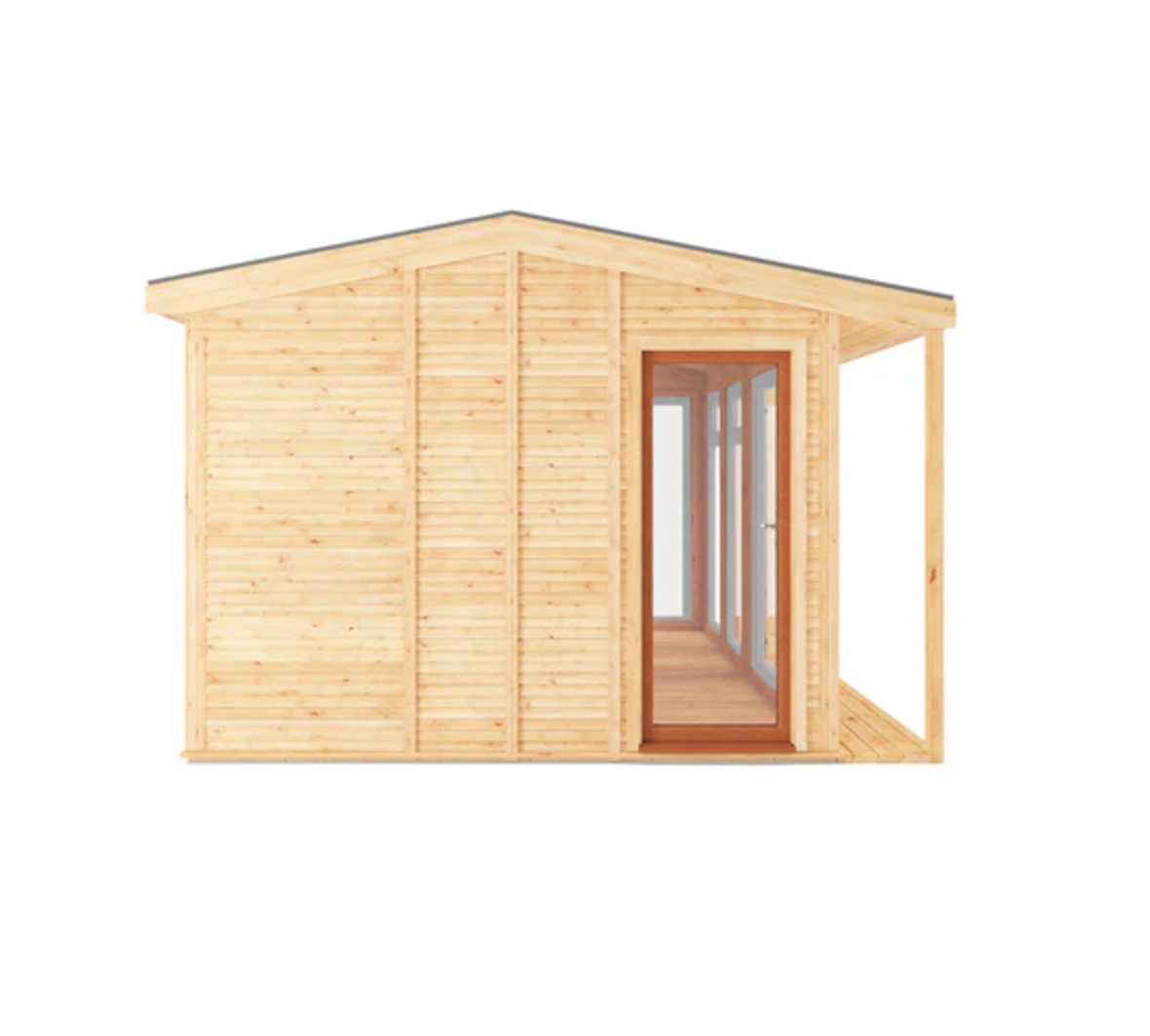 The 4m x 3m Thoresby Insulated Garden Room with Oak UPVC ( Windows & Doors ) - Ornate Outbuildings
