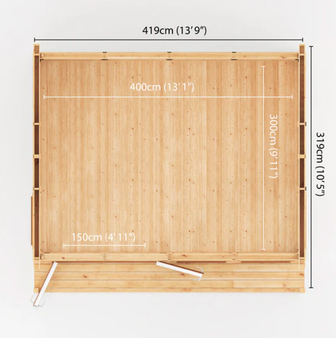 The 4m x 3m Thoresby Insulated Garden Room with Oak UPVC ( Windows & Doors ) - Ornate Outbuildings