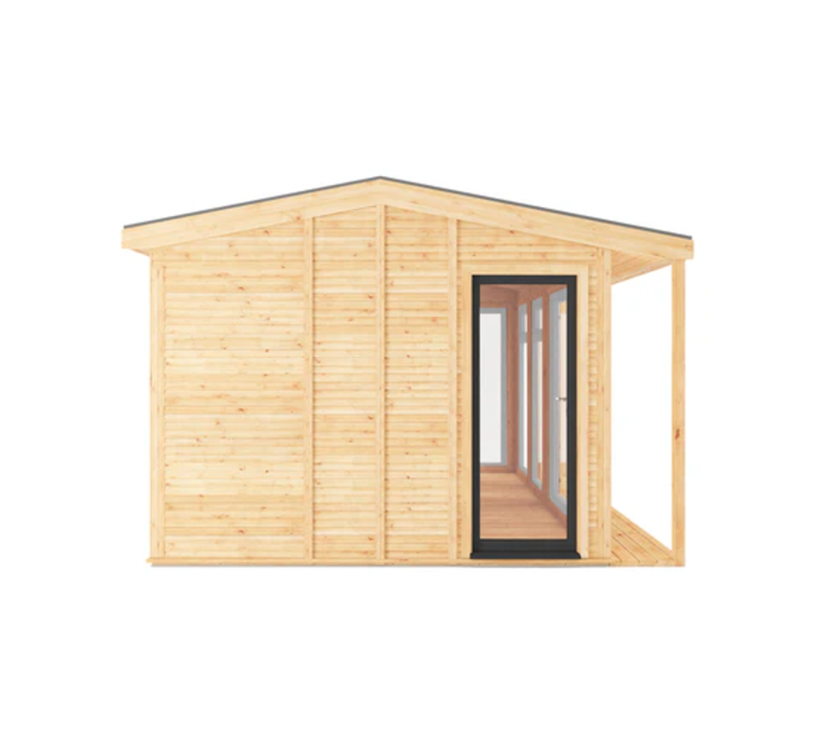 The 4m x 3m Thoresby Insulated Garden Room with Anthracite UPVC (Windows & Doors) - Ornate Outbuildings