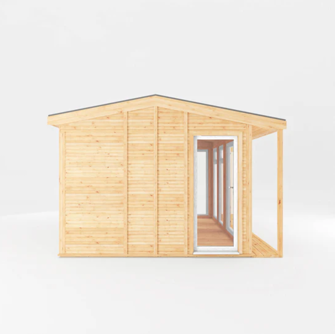 The 4m x 3m Thoresby Insulated Garden Room with White UPVC (Windows & Doors) - Ornate Outbuildings