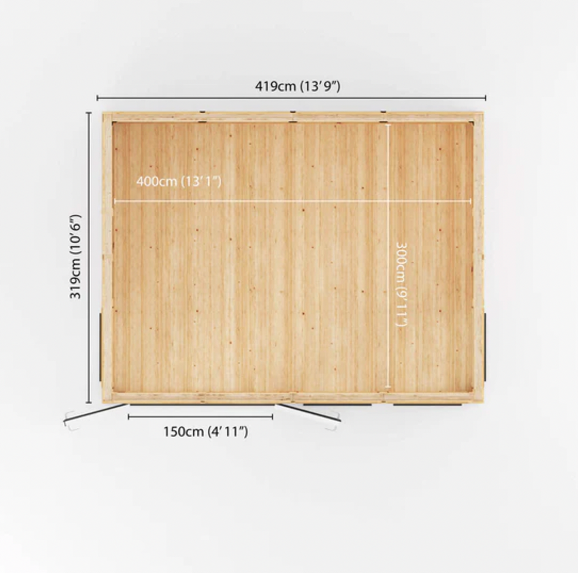 The Rufford Insulated Garden Room 4m x 3m with Anthracite UPVC ( Windows & Doors) - Ornate Outbuildings