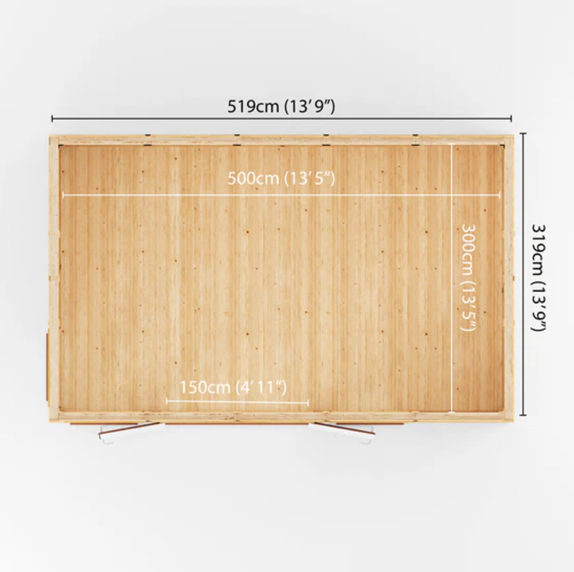 The 5m x 3m Rufford Insulated Garden Room with Oak UPVC( Windows & Doors) - Ornate Outbuildings