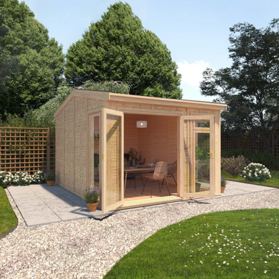 The Rufford Insulated Garden Room 4m x 3m - Ornate Outbuildings