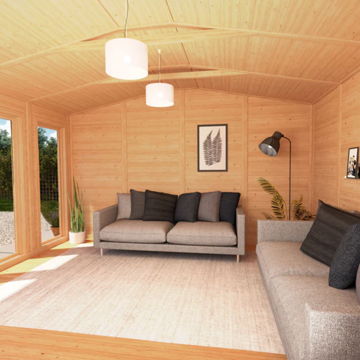 The Rufford Insulated Garden Room 4m x 3m - Ornate Outbuildings