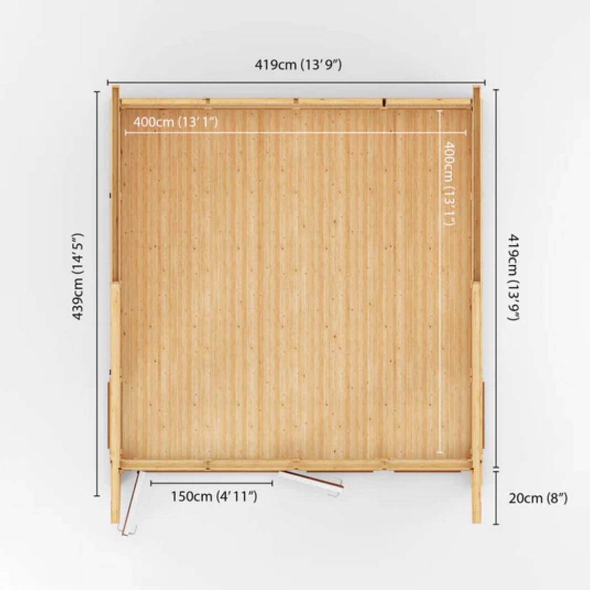 The Harlow Insulated Garden Room 4m x 4m with Oak UPVC (Windows & Doors) - Ornate Outbuildings