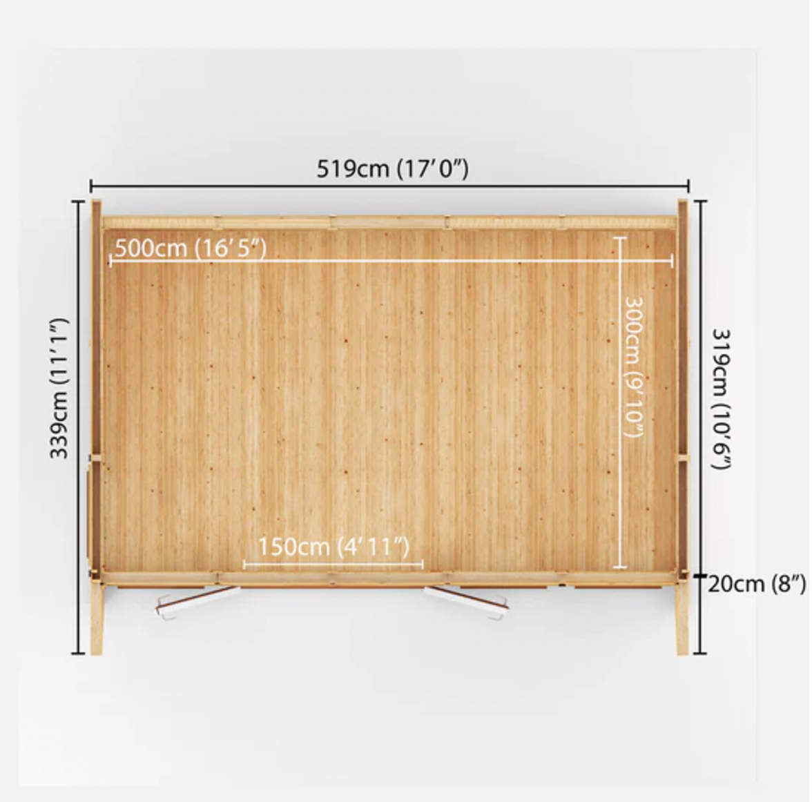 The Harlow Insulated Garden Room 5m x 3m with Oak UPVC (Window & Doors) - Ornate Outbuildings