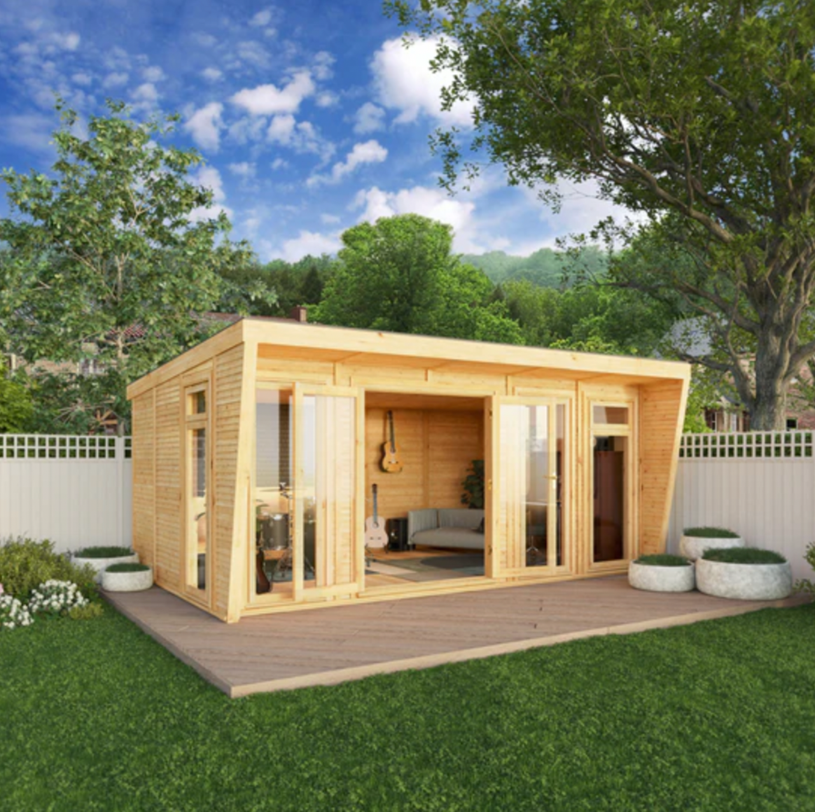 The Harlow Insulated Garden Room 5m x 3m - Ornate Outbuildings