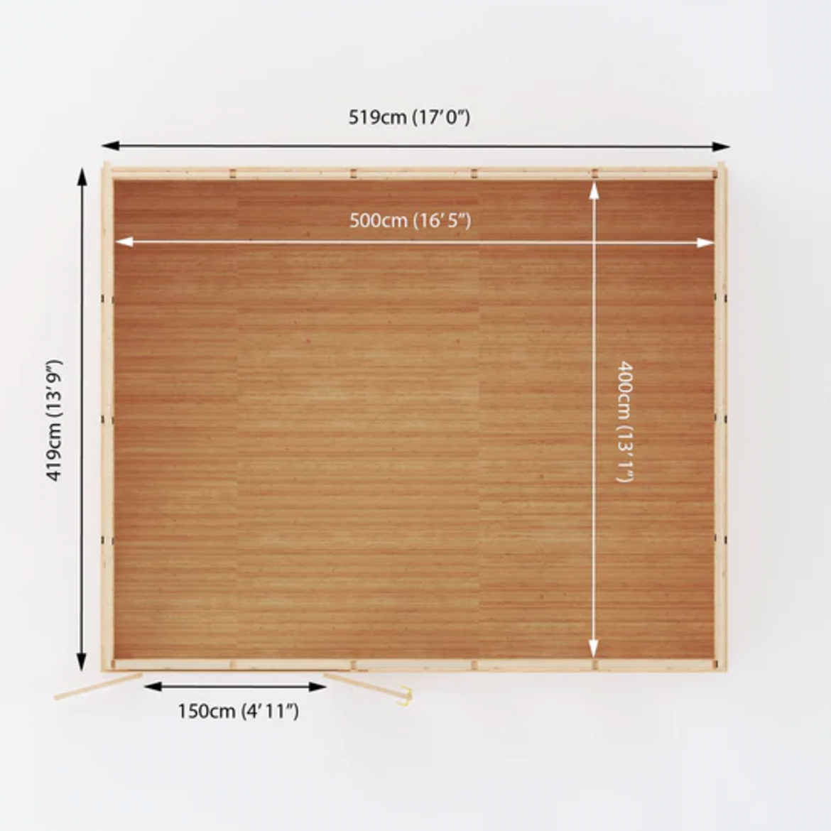 The Harlow Insulated Garden Room 5m x 4m - Ornate Outbuildings