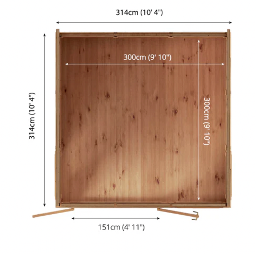 3 x 3m DIY Insulated Garden Room - Ornate Outbuildings