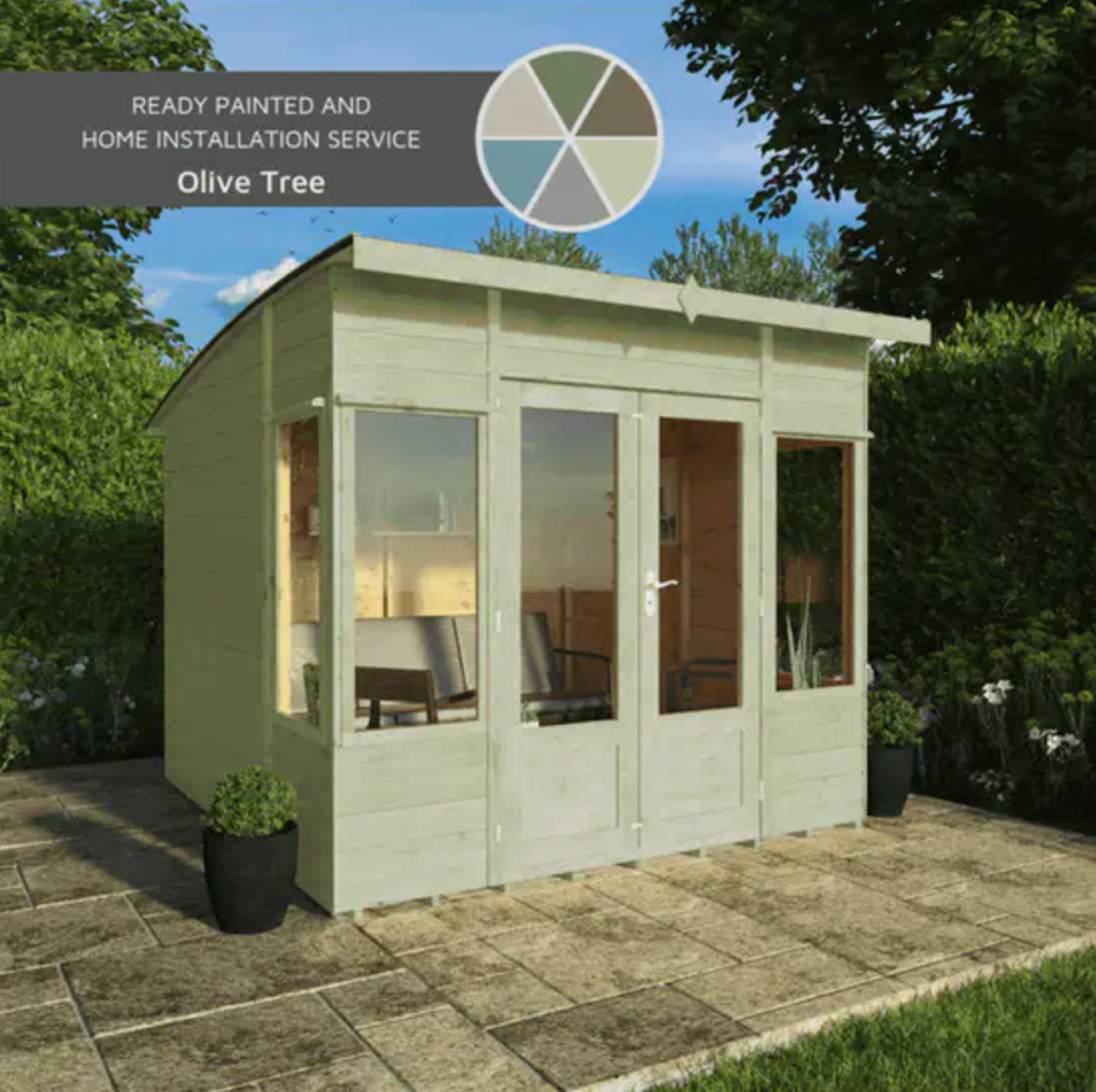 8 x 8 Helios Summerhouse - Ornate Outbuildings