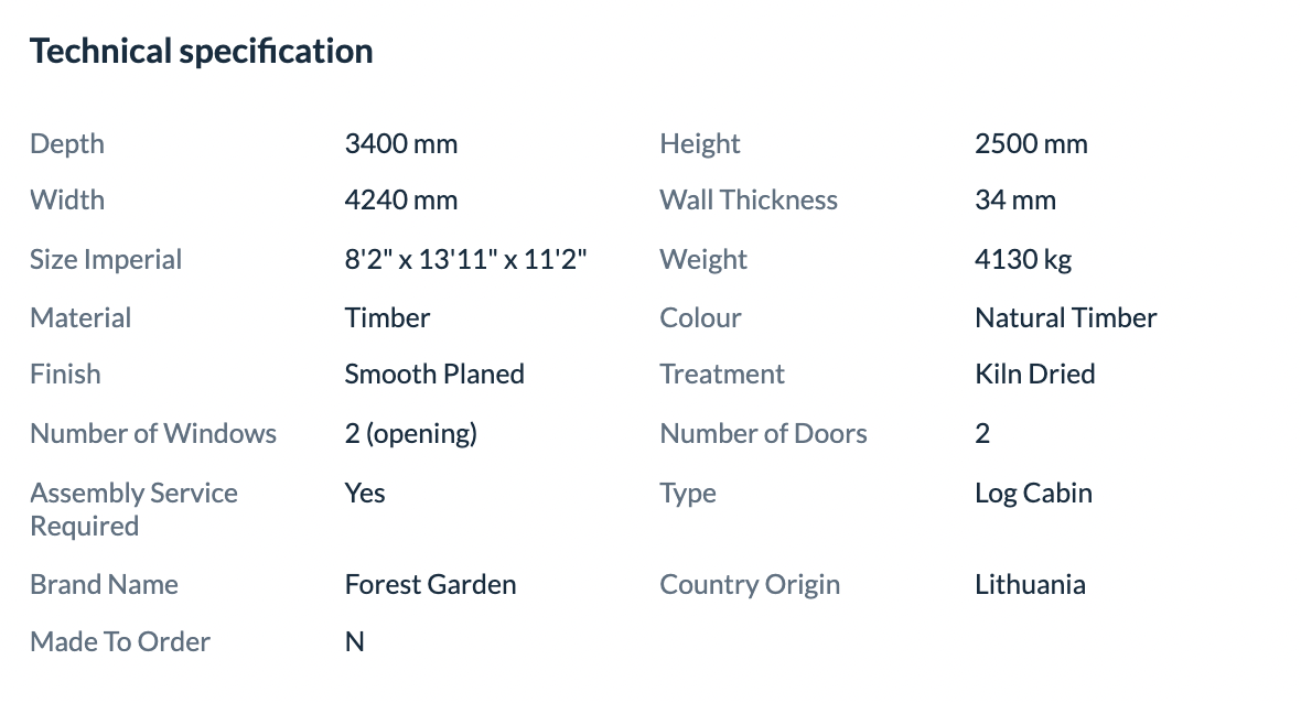 Forest Garden 4 x 3m Chiltern Log Cabin Double Glaze and Underlay - Ornate Outbuildings