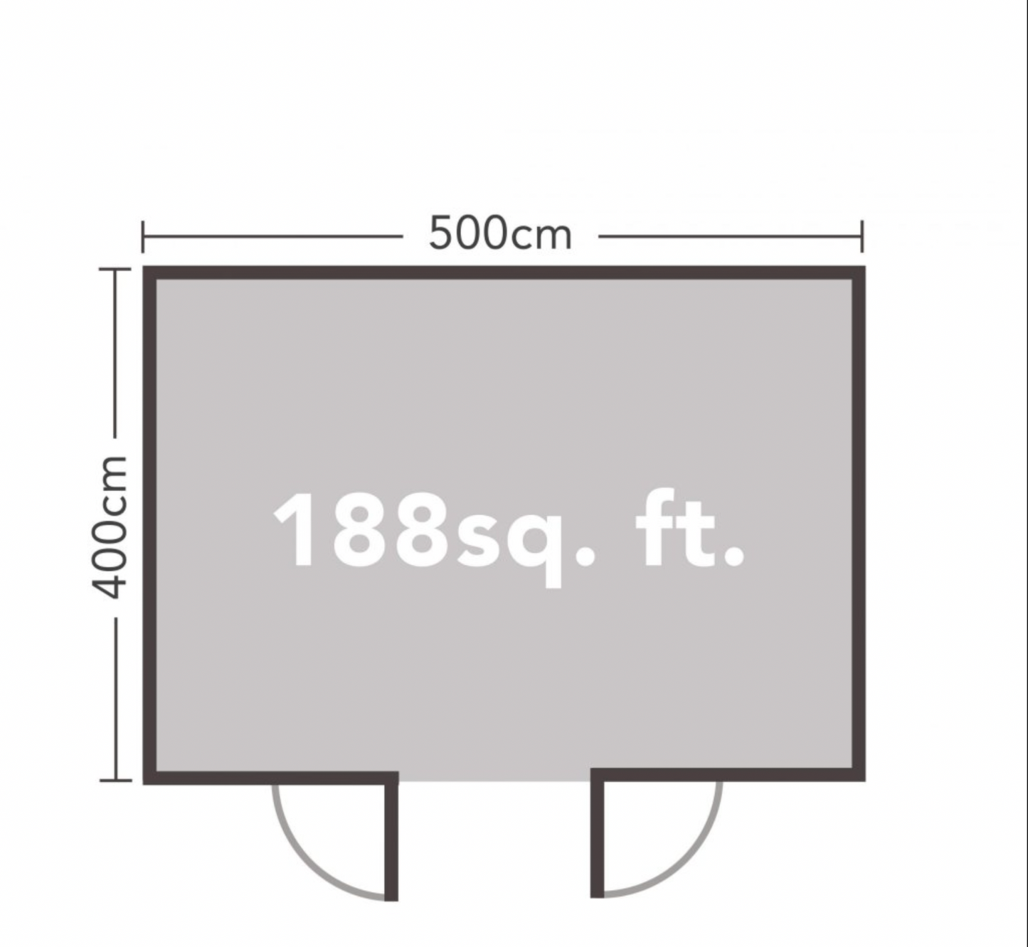 Forest Garden 5 x 4m Rushock Log Cabin and Felt Shingles