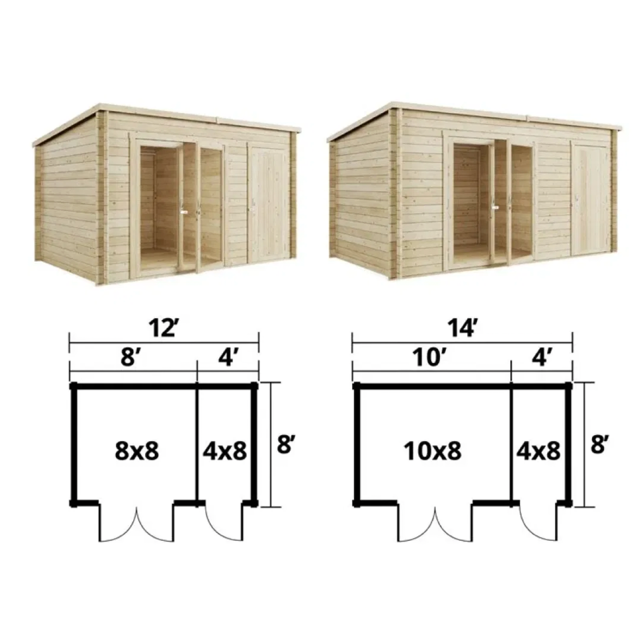 BillyOh Tianna Log Cabin Summerhouse with Side Store