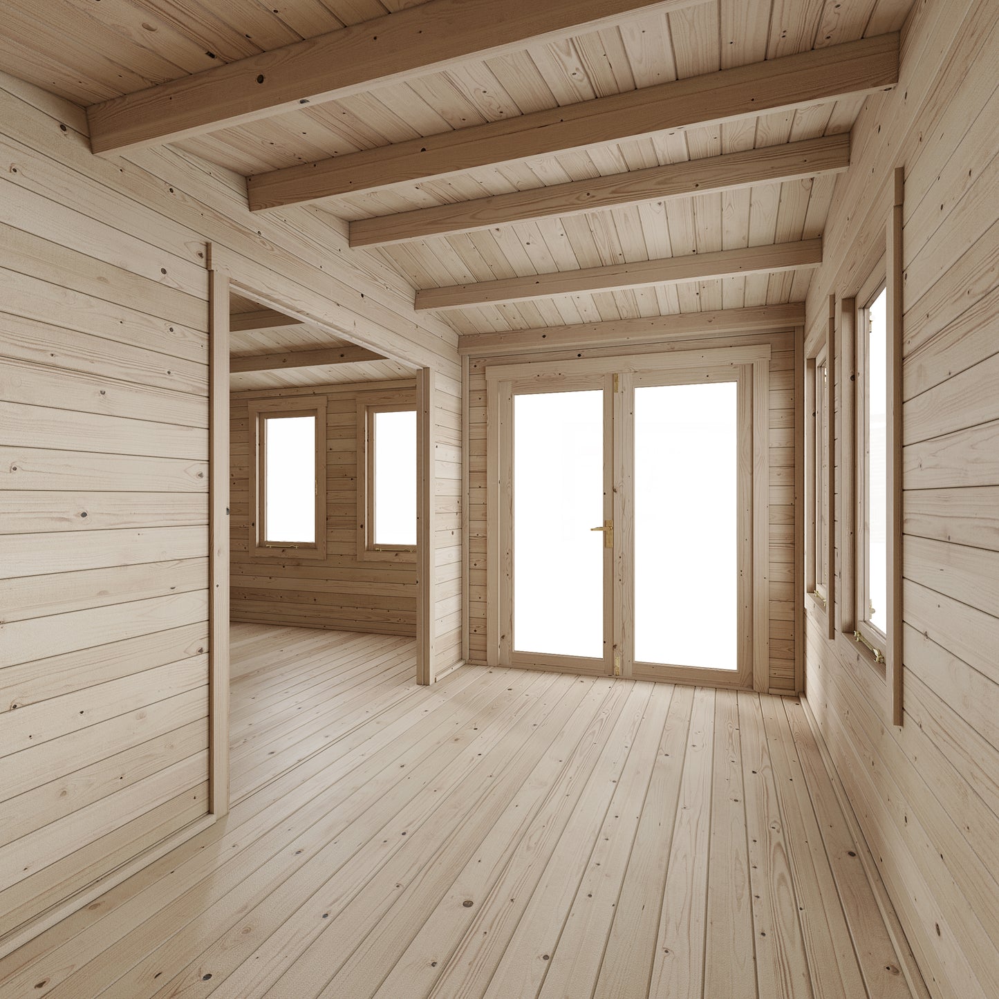 Welbeck Reverse Apex Garden Office - 5.0m x 4.0m - Ornate Outbuildings