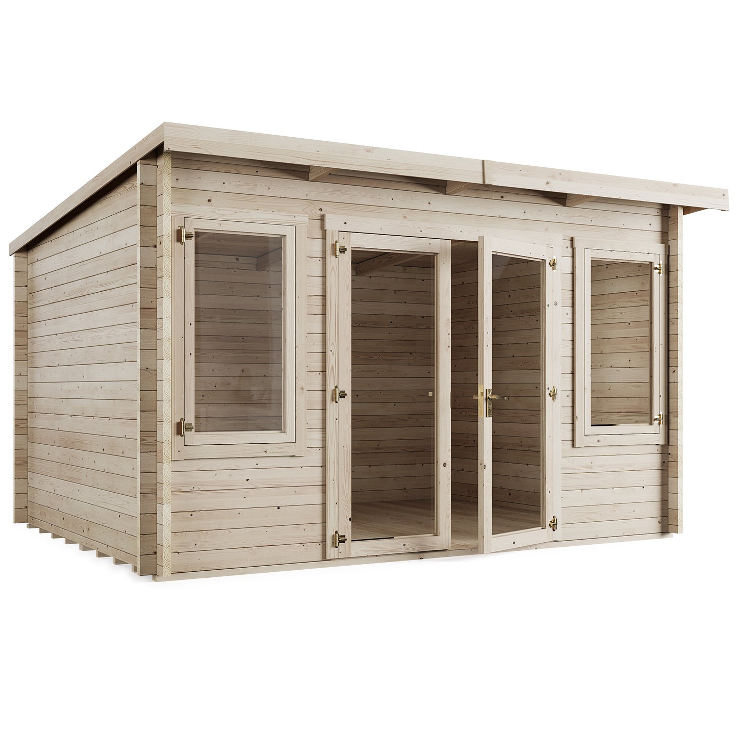 Ashley Pent Log Cabin Garden Room - 4.0m x 3.0m - Ornate Outbuildings