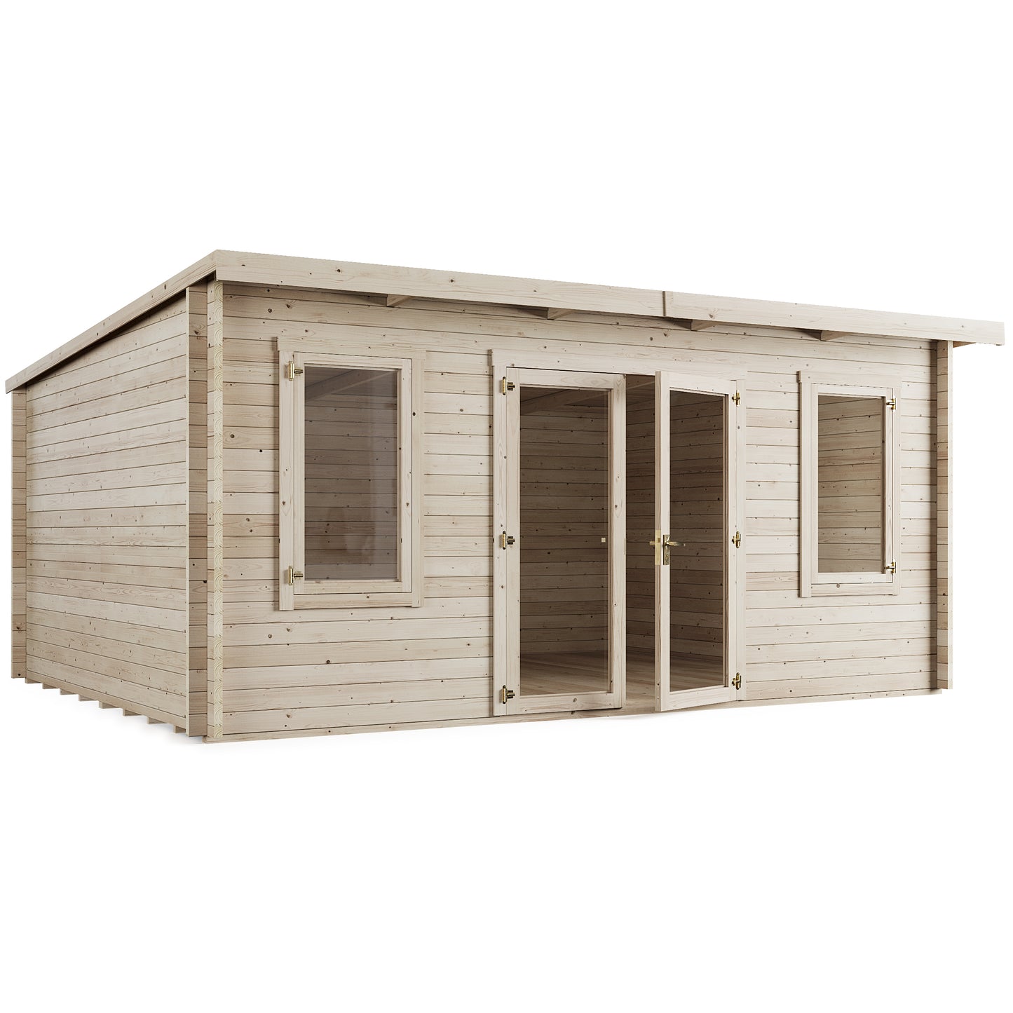 Ashley Pent Log Cabin Garden Room - 5.0m x 4.0m - Ornate Outbuildings