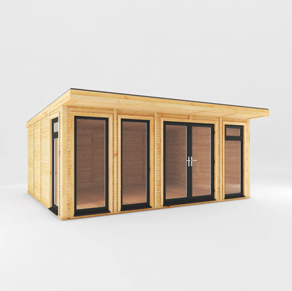 The Edwinstowe Insulated Garden Room 5m x 4m with Anthracite UPVC (Windows & Doors) - Ornate Outbuildings 