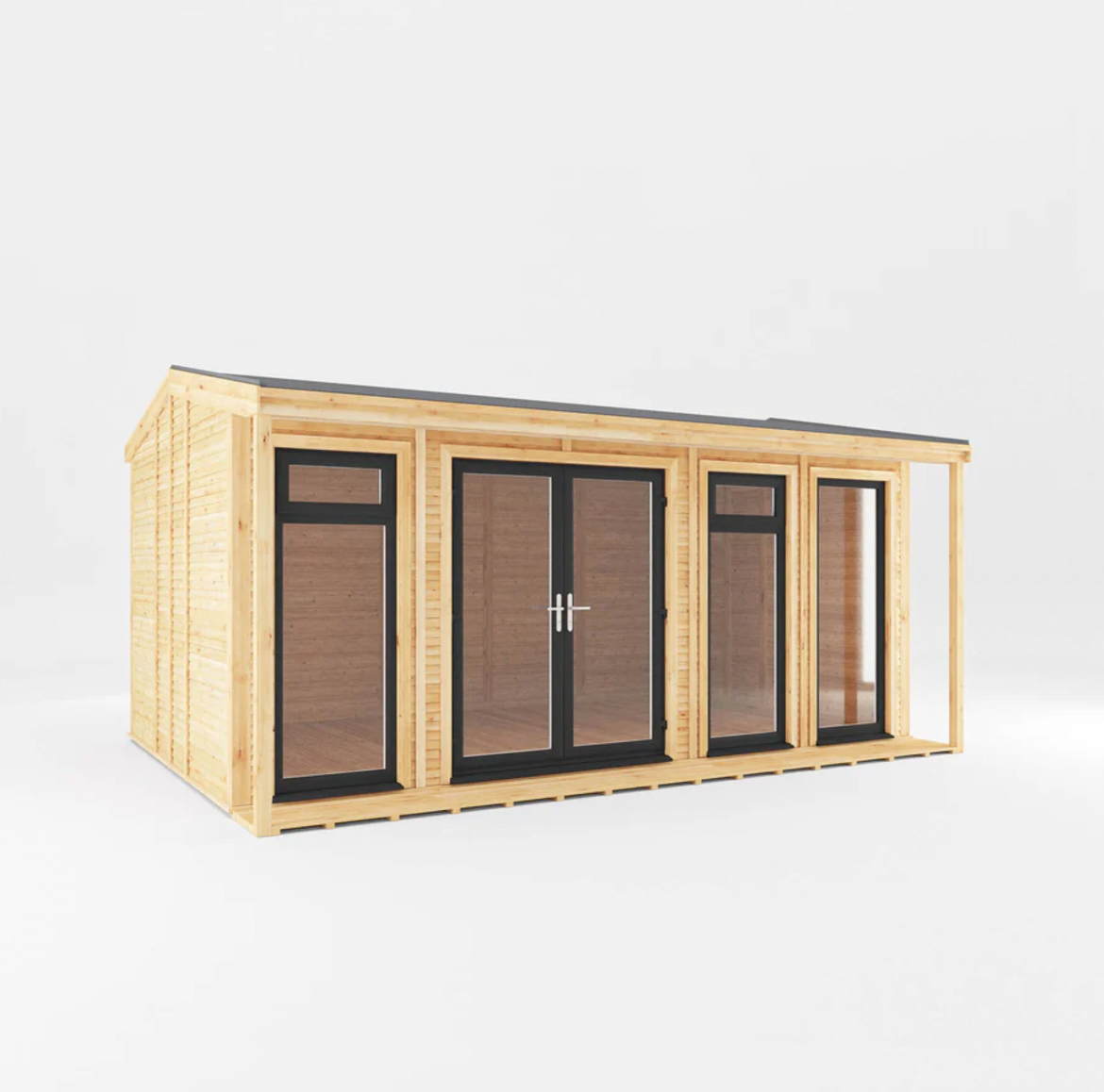 The 5m x 3m Thoresby Insulated Garden Room with Anthracite UPVC (Windows & Doors) - Ornate Outbuildings 