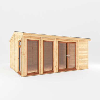 The Rufford Insulated Garden Room 5m x 4m with Oak UPVC ( Windows & Doors) - Ornate Outbuildings 
