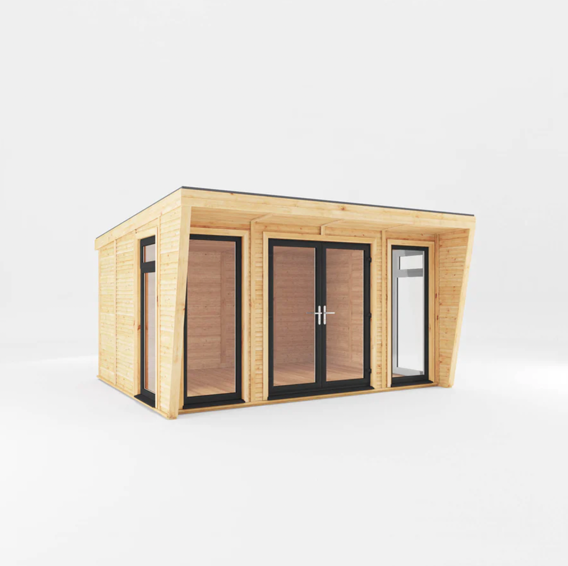 The Harlow Insulated Garden Room 4m x 3m with Anthracite UPVC (Windows & Doors) - Ornate Outbuildings 