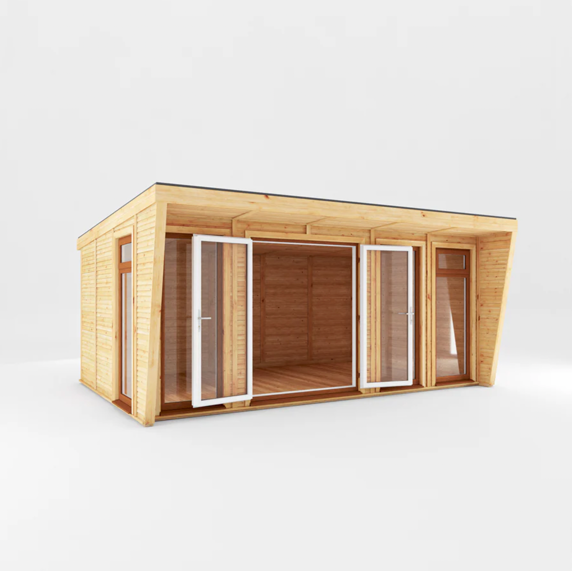 The Harlow Insulated Garden Room 5m x 3m with Oak UPVC (Window & Doors) - Ornate Outbuildings 