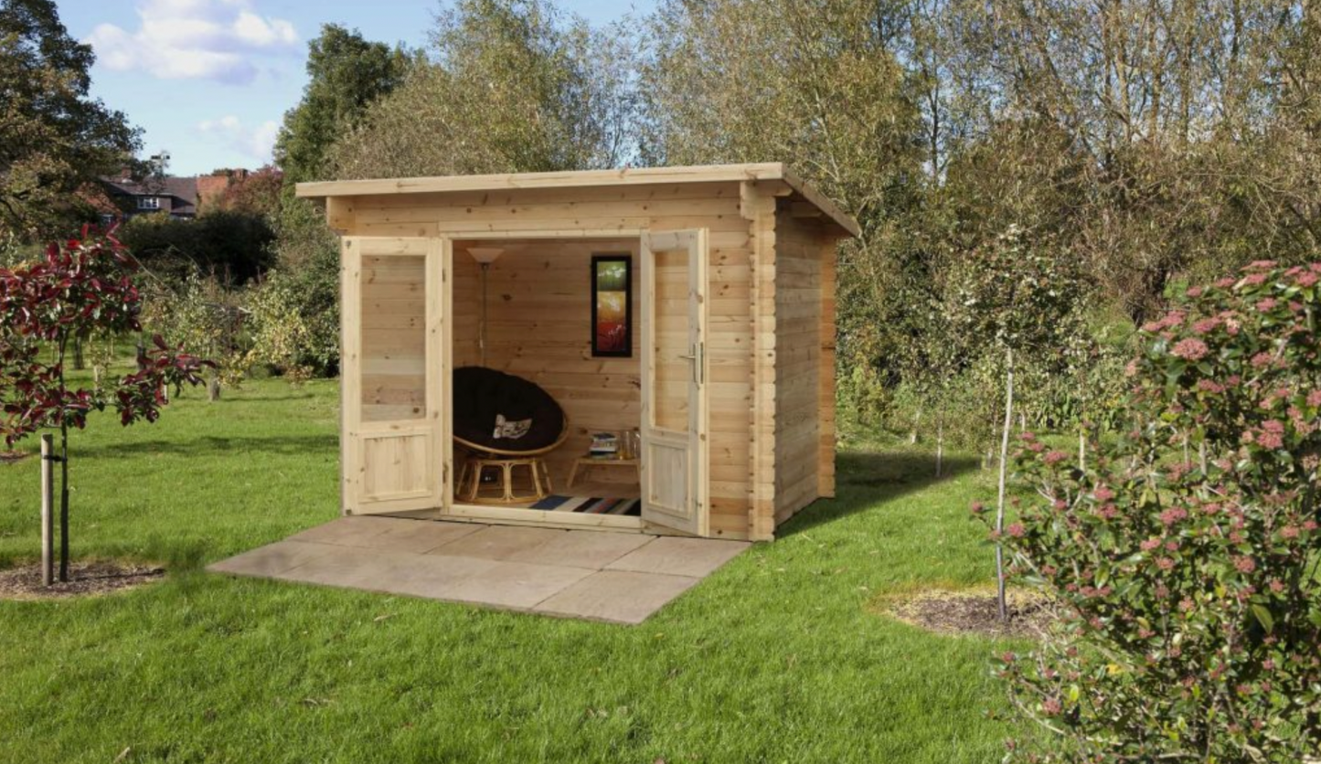 Forest Garden 3 x 2m Harwood Log Cabin Underlay and Felt 34 - Ornate Outbuildings 