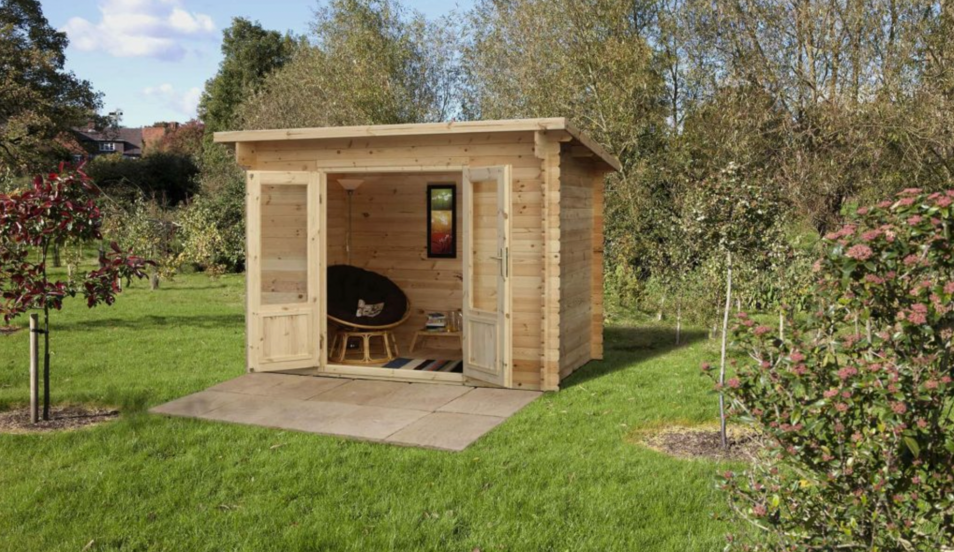 Forest Garden 3 x 2m Harwood Log Cabin Underlay and Felt 34 - Ornate Outbuildings 