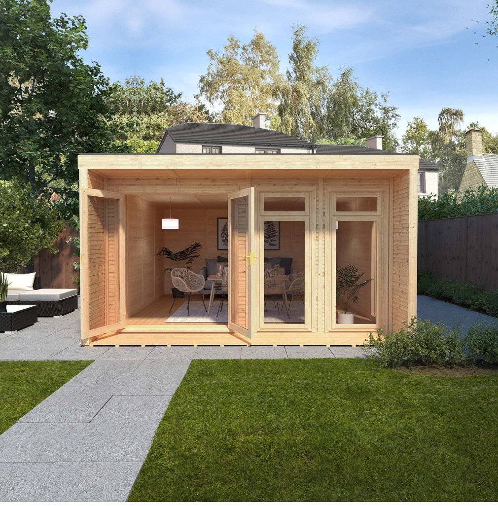 The Creswell Insulated Garden Room 4m x 4m - Ornate Outbuildings 