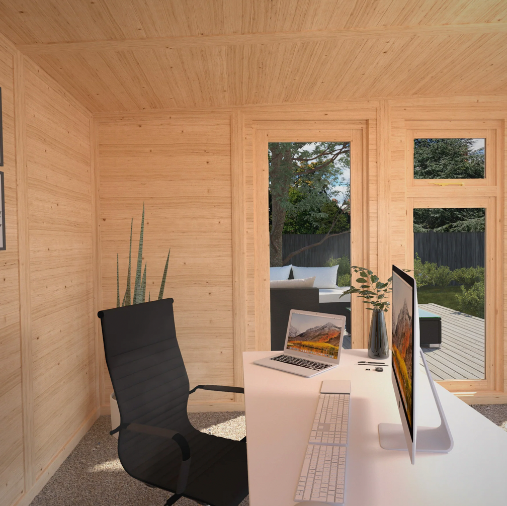 The Creswell Insulated Garden Room 4m x 4m - Ornate Outbuildings 