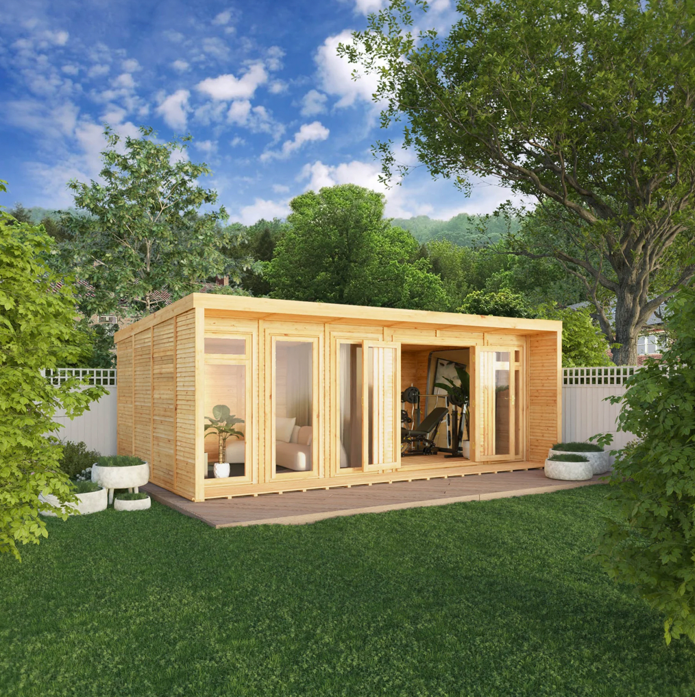 The Creswell Insulated Garden Room 6m x 3m - Ornate Outbuildings 