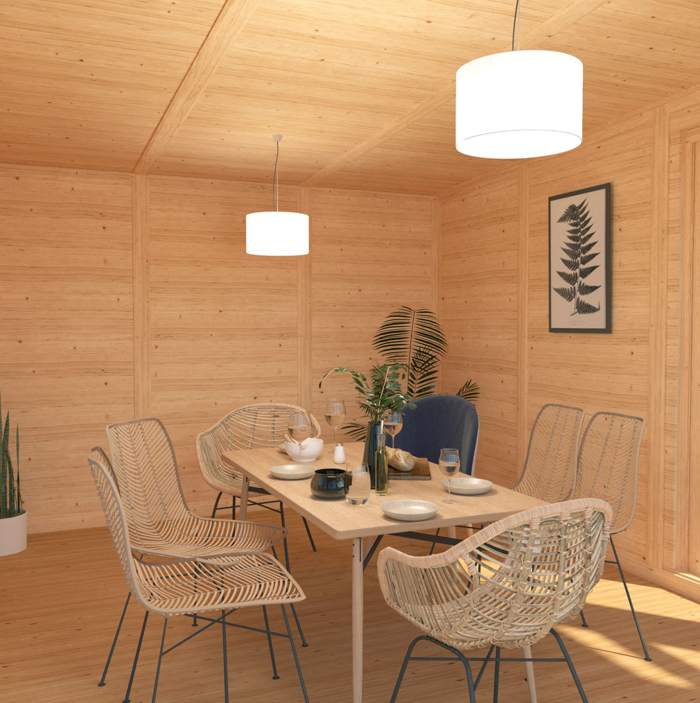 The Creswell Insulated Garden Room 6m x 4m - Ornate Outbuildings 