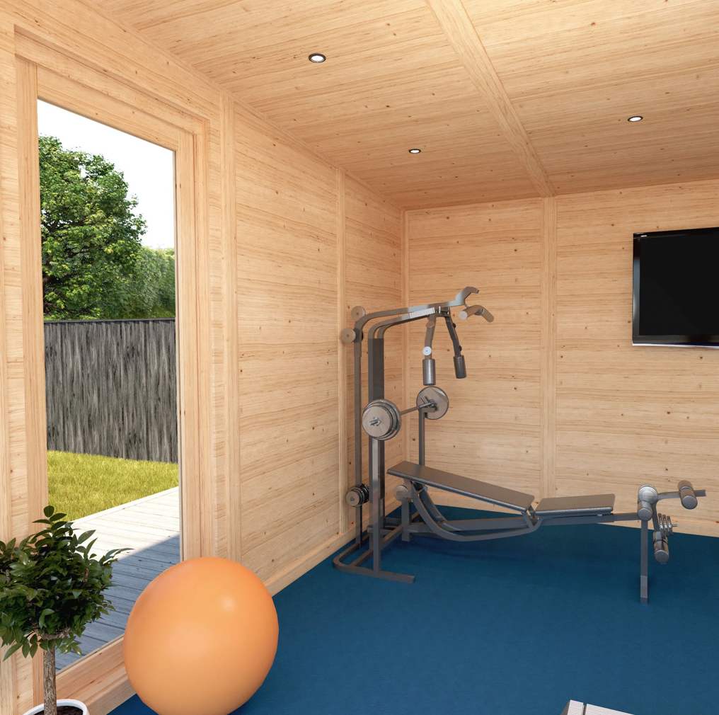 The Creswell Insulated Garden Room 6m x 4m - Ornate Outbuildings 