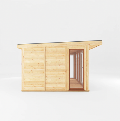 The 4m x 3m Edwinstowe Insulated Garden Room with Oak UPVC ( Windows & Doors) - Ornate Outbuildings 