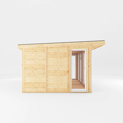 The 4m x 3m Edwinstowe Insulated Garden Room with White UPVC (Windows & Doors) - Ornate Outbuildings 