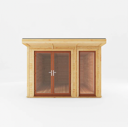 The Edwinstowe Insulated Garden Room 3m x 4m with Oak UPVC ( Windows & Doors ) - Ornate Outbuildings 