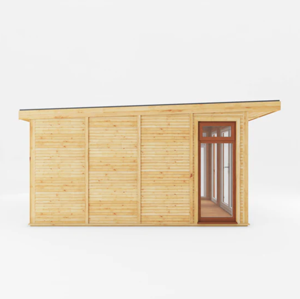 The Edwinstowe Insulated Garden Room 3m x 4m with Oak UPVC ( Windows & Doors ) - Ornate Outbuildings 