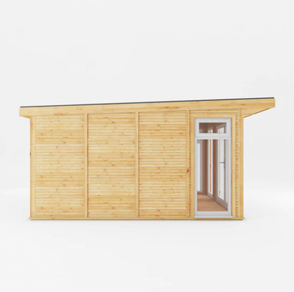 The Edwinstowe Insulated Garden Room 3m x 4m with White UPVC (Windows & Doors ) - Ornate Outbuildings 