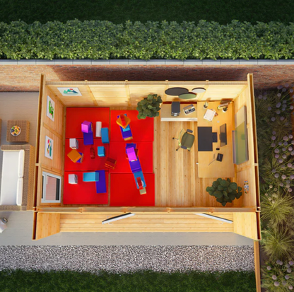 The 5m x 3m Edwinstowe Insulated Garden Room with Anthracite UPVC (Windows & Doors) - Ornate Outbuildings 