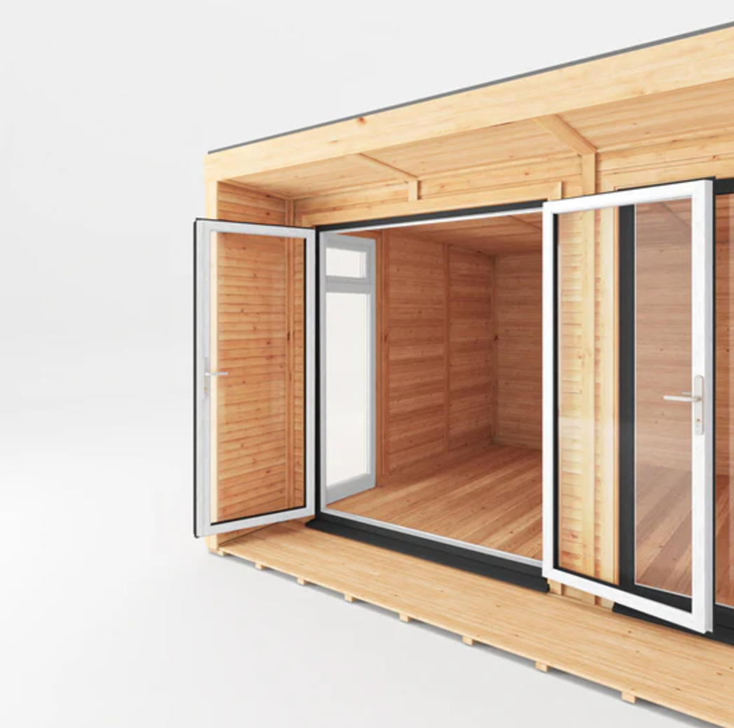 The 5m x 3m Edwinstowe Insulated Garden Room with Anthracite UPVC (Windows & Doors) - Ornate Outbuildings 