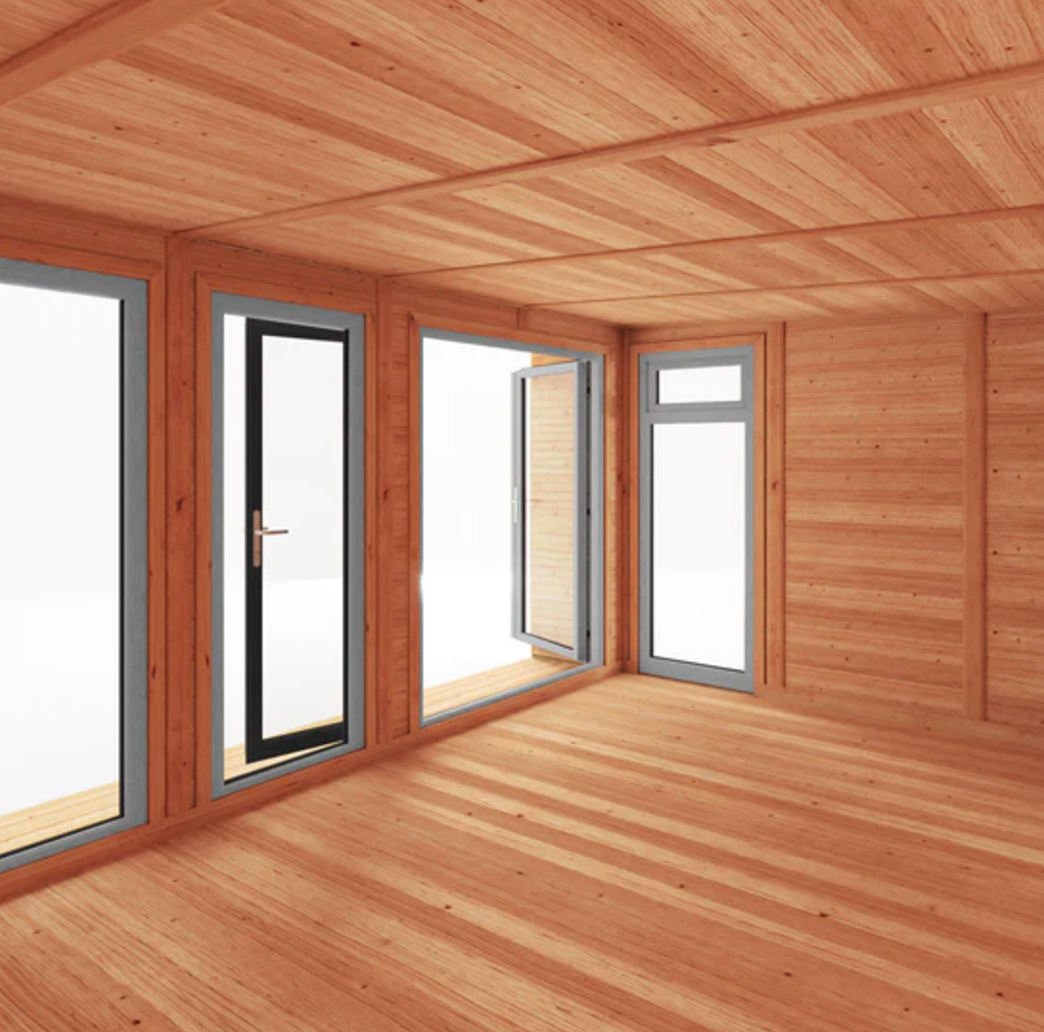 The 5m x 3m Edwinstowe Insulated Garden Room with Anthracite UPVC (Windows & Doors) - Ornate Outbuildings 