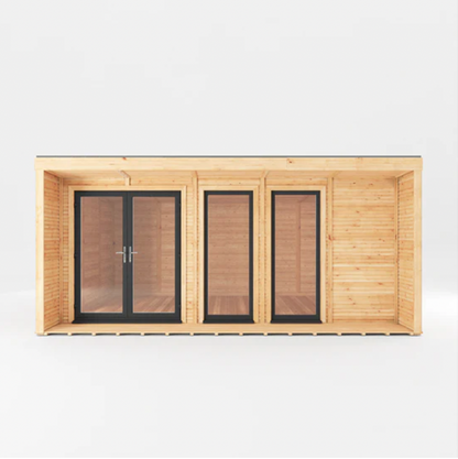 The 5m x 3m Edwinstowe Insulated Garden Room with Anthracite UPVC (Windows & Doors) - Ornate Outbuildings 