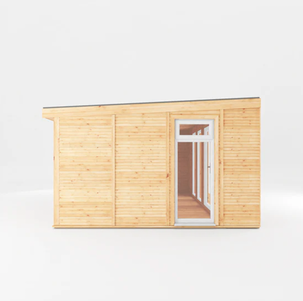 The 5m x 3m Edwinstowe Insulated Garden Room with White UPVC ( Windows & Doors) - Ornate Outbuildings 