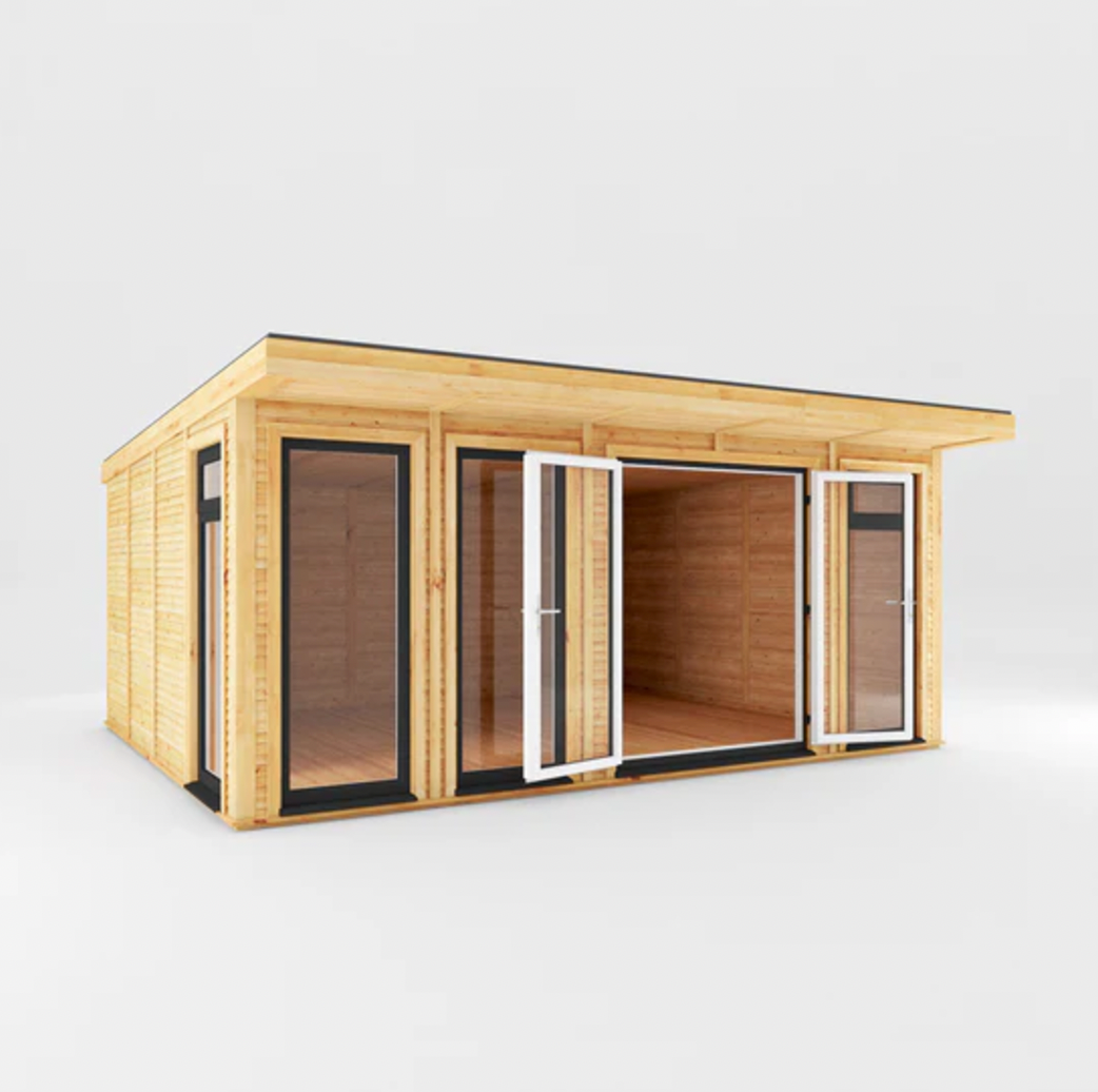 The Edwinstowe Insulated Garden Room 5m x 4m with Anthracite UPVC (Windows & Doors) - Ornate Outbuildings 