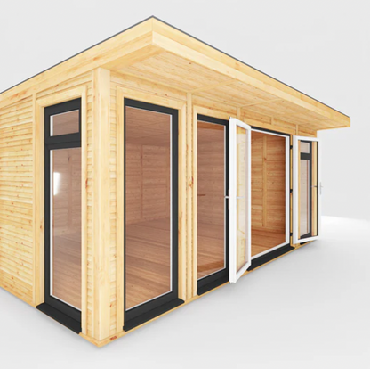 The Edwinstowe Insulated Garden Room 5m x 4m with Anthracite UPVC (Windows & Doors) - Ornate Outbuildings 